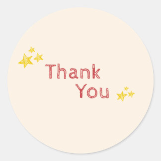 Star Thank You Stickers