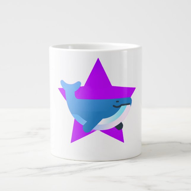 Star, The Whale, Whale Large Coffee Mug (Front)