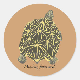 Star Tortoise, painting on affirmation stickers