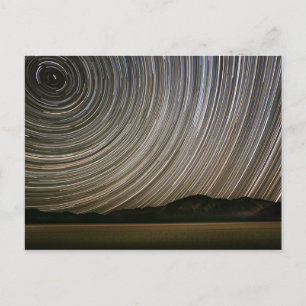 Star Trail at Night   California, Death Valley Postcard