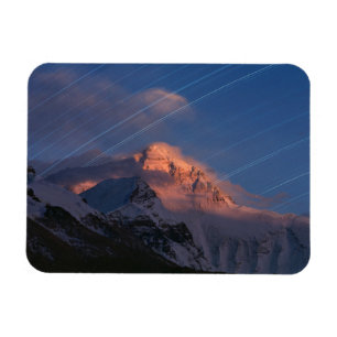 Star Trail   Mt. Everest Tibet, China Magnet