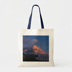 Star Trail Mt. Everest Tibet, China Tote Bag