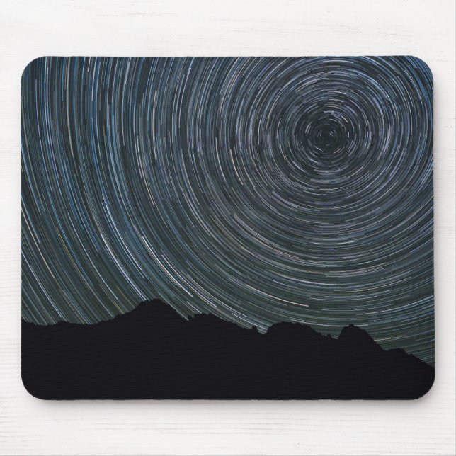 Star Trails Around Polaris | Ingalls Pass Mouse Pad (Front)