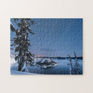 Star Trails   Crater Lake National Park Jigsaw Puzzle