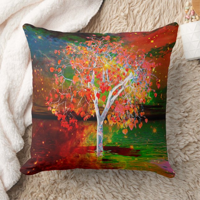Star Tree Throw Pillow (Blanket)