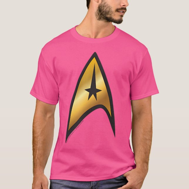 Star Trek The Original Series Gold Command Pocket  T-Shirt (Front)