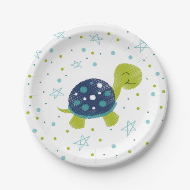 Star Turtle Party Plate (Front)