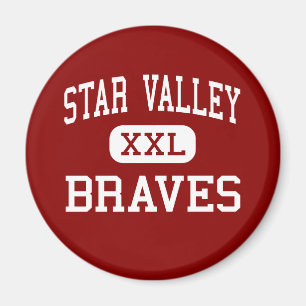 Star Valley - Braves - High School - Afton Wyoming Magnet