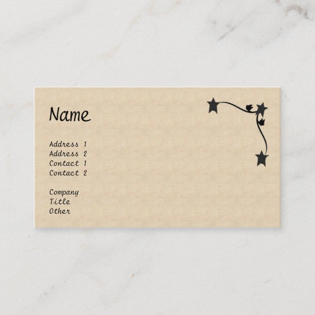 Star Vine Business Card (Front)