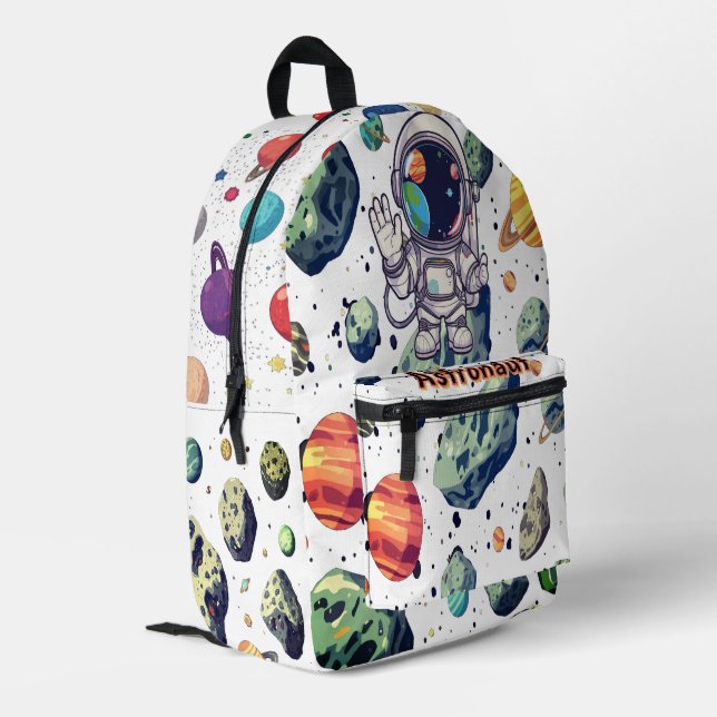 Star Voyager Backpack – Space-Themed School Bag  (Back Corner Left)