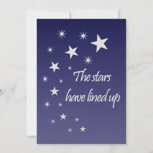 Star Wedding Invitation