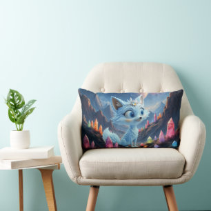 Star Whisper Fox – Keeper of Crystal Light. Lumbar Cushion