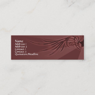 Star with Wings Mini Business Card