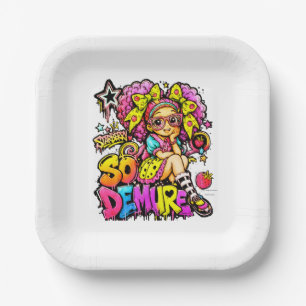 StarBerry™ So Demure™ Birthday Party Paper Plate
