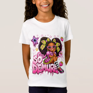  StarBerry™  So Demure Pink Neon Graffiti T-Shirt
