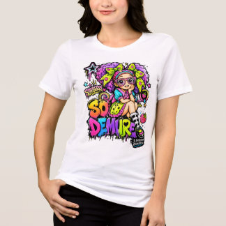  StarBerry™  So Demure Rainbow Graffiti T-Shirt Tri-Blend Shirt