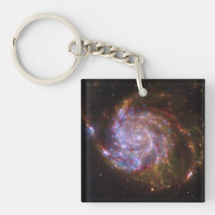 Starbirth in the Pinwheel:  M101 Galaxy Key Ring