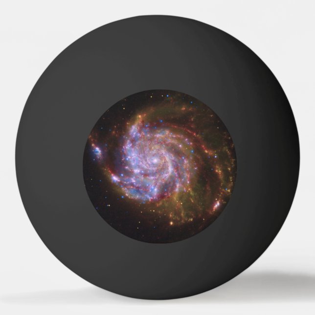 Starbirth in the Pinwheel:  M101 Galaxy Ping Pong Ball (Front)