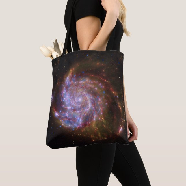 Starbirth in the Pinwheel:  M101 Galaxy Tote Bag (Close Up)