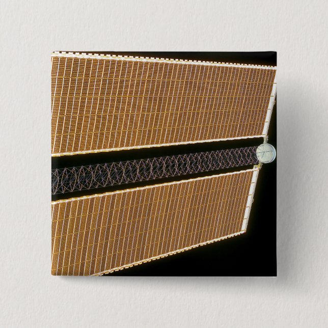 Starboard solar array wing panel 15 cm square badge (Front)