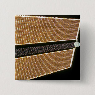 Starboard solar array wing panel 15 cm square badge