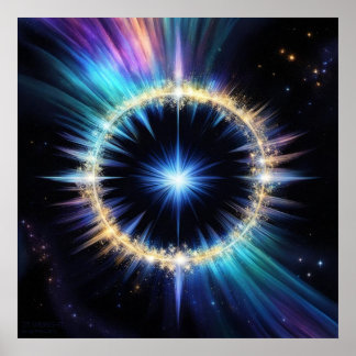 Starbright AI Fantasy Digital Art Print Surreal 