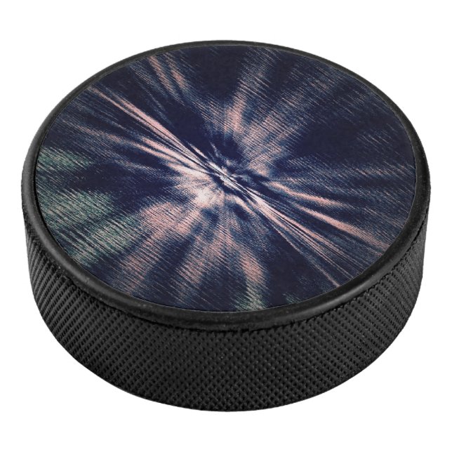 Starburst Abstract Design Hockey Puck (3/4)