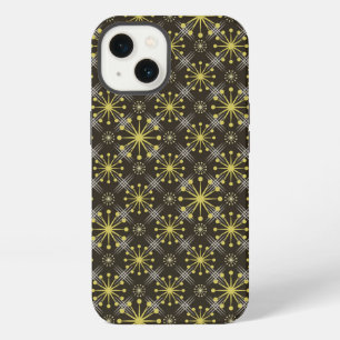 Starburst and Lines Mid Century Pattern Earth Hues iPhone 13 Case