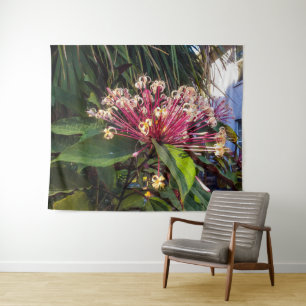 Starburst Clerodendrum Flowers Tapestry