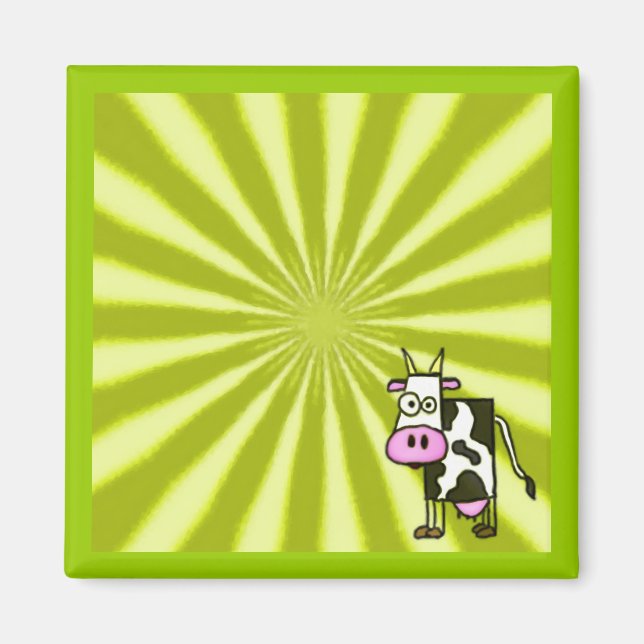 Starburst Cow Magnet (Front)