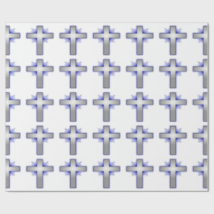 STARBURST CROSS WRAPPING PAPER