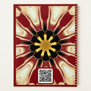 Starburst Deep Crimson & Gold Luxury Organizer w