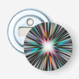 Starburst explosion pattern bottle opener