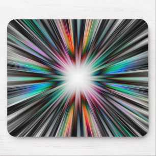Starburst explosion pattern mouse pad
