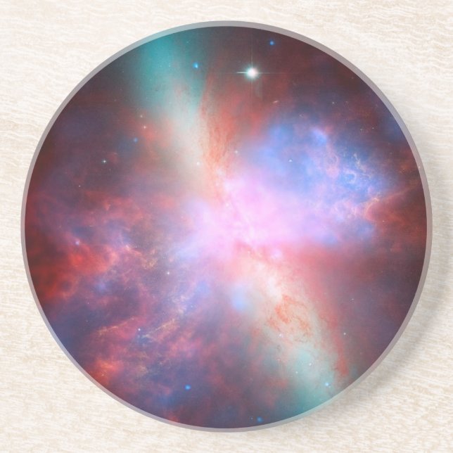 Starburst Galaxy M82 Coaster (Front)