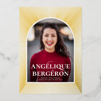 Starburst Graduation Foil Invitation