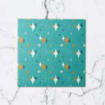 Starburst Mid Century Modern Pattern in Teal Tile<br><div class="desc">This abstract retro design combines mid-century starburst and modern shapes and reflects retro vintage vibes. Perfect for people who love the retro and vintage aesthetic.</div>