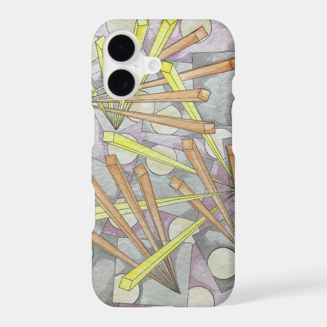 Starburst-Modern Geometric Watercolor Art (Back)
