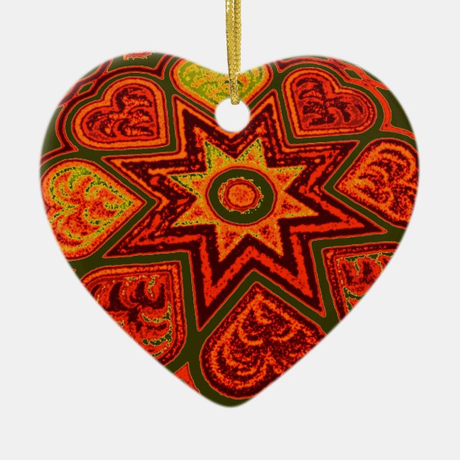 'Starburst of Love' Ornament (Front)