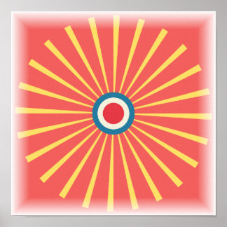 Starburst Pattern - Retro Midcentury Print