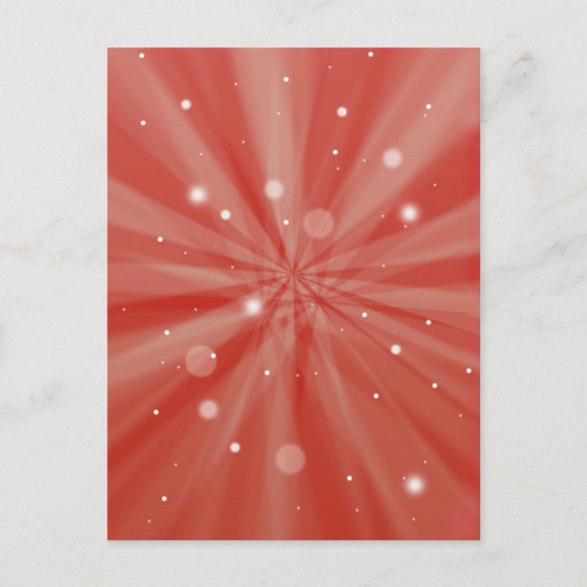 Starburst red postcard (Front)