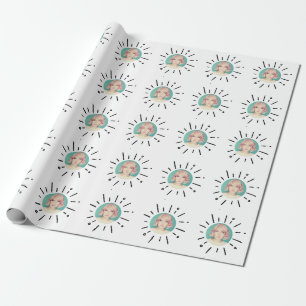 STARBURST Simple Custom Fun Photo Wrapping Paper