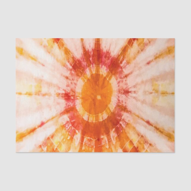 Starburst Tie Dye Craft Tissue Paper in Hot Colour (Front)