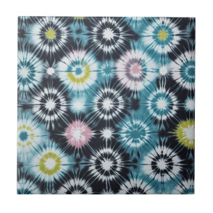Starburst Tie Dye Design Tile