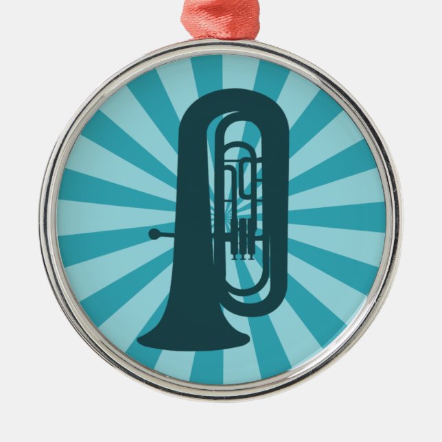 Starburst Tuba Ornament (Front)