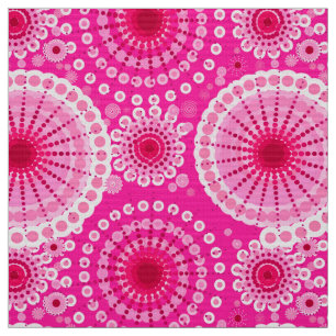 Starbursts and pinwheels, fuchsia pink & maroon fabric