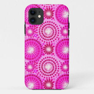 Starbursts and pinwheels, orchid and magenta Case-Mate iPhone case