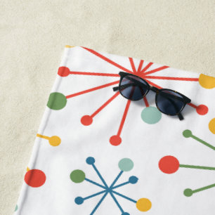 Starbursts in Colour Beach Towel