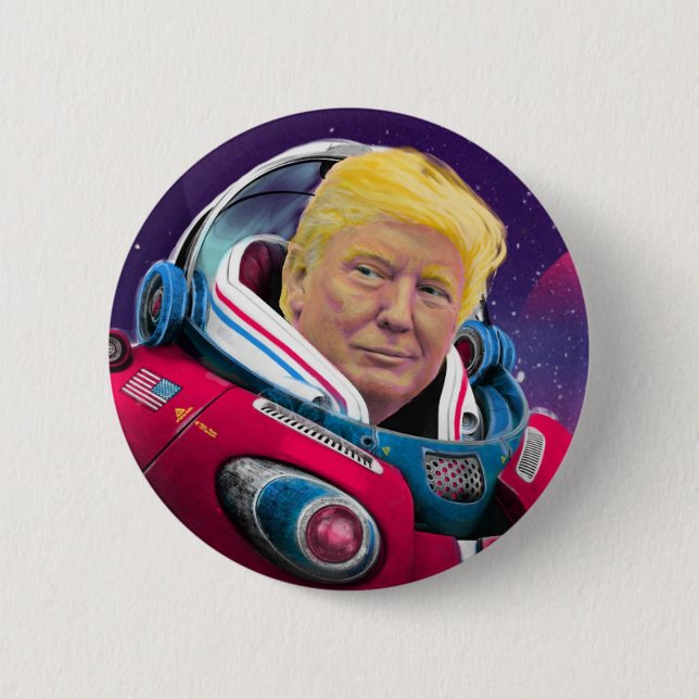 StarCommander in Chief 6 Cm Round Badge (Front)