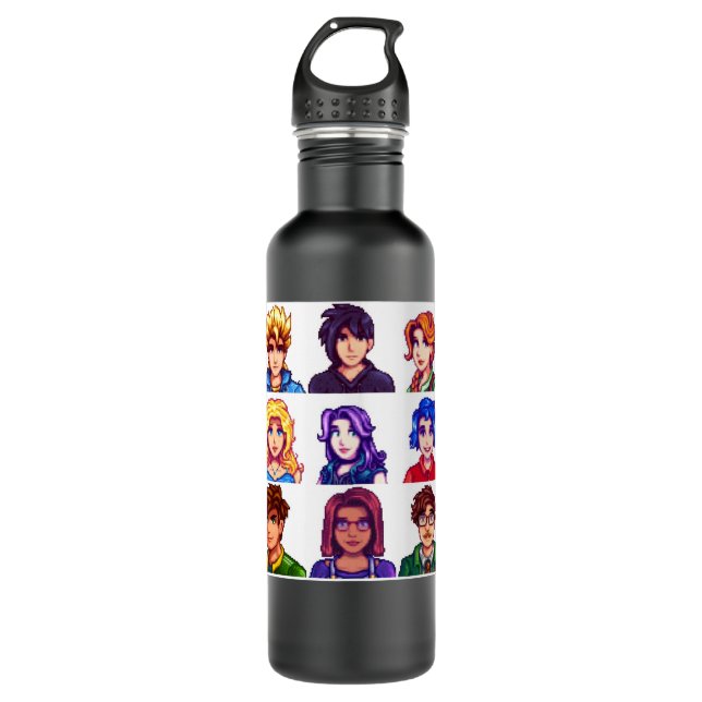 Stardew Valley Essential T Shirt 710 Ml Water Bottle (Front)